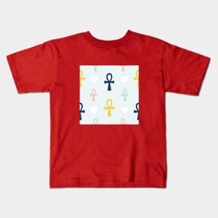 Colorful Ankh Pattern Kids T-Shirt